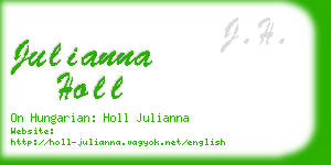 julianna holl business card